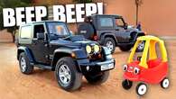 World’s Skinniest Jeep Wrangler Is A Real-Life Little Tikes Cozy Coupe For Grown-Ups