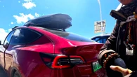 Tesla Owner Hacks Model Y To Charge On Gas