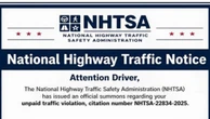 Did You Get An NHTSA Ticket? The Agency Doesn’t Have Your Number, But Scammers Do