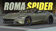 Ferrari Roma Spider Meets Matt Sandstorm Wrap