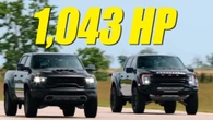 1,000 HP+ Ford F-150 Raptor R Eats Ram TRX For Breakfast