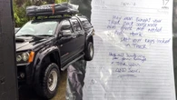 Stolen Truck Returned With Apology Letter And Toys For Owner’s Son