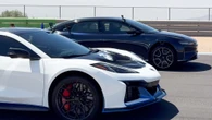 The Corvette ZR1X Beat A Bugatti Chiron, Then A Lucid Showed Up