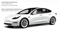 Tesla Selling Some Used Model 3s and Ys With Battery Warranties Up To 160,000 Miles