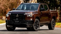 Mitsubishi’s $71,200 Brown Pickup Projects A Horse Onto The Pavement