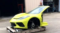 Why Perfectly Good New Corvettes Are Being Cut In Half With A Garage Tool