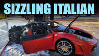 Ferrari F430 Destroyed By Fire While Refueling At Gas Station