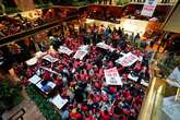 Protesters storm Trump Tower amid arrest of Columbia student