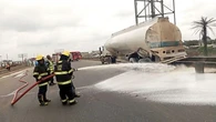 Tanker carrying 15,000 litres of AGO somersaults, spills content in Ibadan