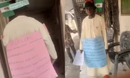 ‘I’ll not keep quiet’ – Akwa Ibom man stages lone protest over hardship in Nigeria