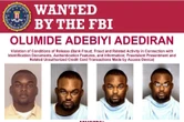 FBI places $10,000 bounty on Nigerian Olumide Adediran over bank fraud allegations