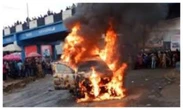 Oyo Fire Service confirms Amotekun patrol vehicle caught fire while in motion