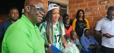 Benue: Super Falcons player, Fransisca Ordega donates relief items to IDP camp