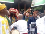 Change of plan as male chief priest carries sacred calabash at Osun festival