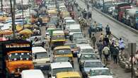 Nigerian workers groan as downpour causes gridlock in Lagos