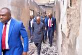 Otti visits fire disaster scene, orders fencing of Obingwa LGA headquarters