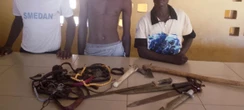 Police arrest three suspects with dangerous weapons in Yobe