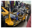Many injured as vehicle crashes into tricycles in Lagos