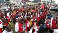 EPL: We will no longer be mocked – Arsenal fans  parade in Abia
