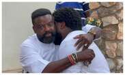 Actor Kunle Afolayan finally reconciles with brother, Aremu at mother’s burial