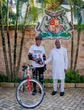Man rides bicycle from Lagos to Abia, meets Gov Otti
