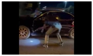 Police officer shoots moving car in Delta