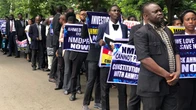 NMDPRA: Protestsers storm US, Swiss embassies, seek intervention of intl community