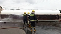 Another petroleum tanker carrying 45,000 litres of PMS tumbles in Oyo