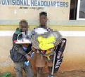 Two suspected burglars arrested in Ogun for stealing boxers, singlet, shirts