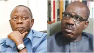 Ignore the past, we are friends, brothers – Oshiomhole begs Obaseki