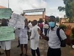 UUTH medical interns protest slashed, unpaid wages