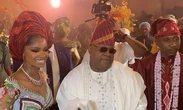 ‘Davido asked him to sing’ – Reactions trail Gov Adeleke’s performance at Priscilla’s wedding [VIDEO]