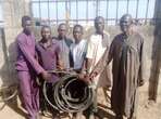 Police parade six armoured cable vandals, two motorcycle thieves in Niger