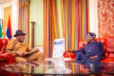 Ex-president Goodluck Jonathan visits Tinubu in Abuja (PHOTO)