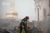 Рятувальники ліквідують наслідки удару по Києво-Печерській лаврі (фото, відео) 
