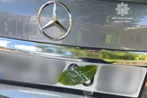 Водій Mercedes отримав покарання за креативне «маскування» номерного знака (фото)