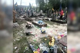 Чернігівщина: окупанти вдарили по кладовищу, пошкоджено могили