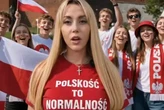 У Польщі кандидатка в мери демонстративно викинула прапор України