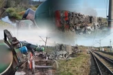 В Росії подвійна аварія на залізниці: з рейок зійшли тепловози, є жертва (відео)