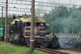 Російський БпЛА уразив електровоз у Запоріжжі