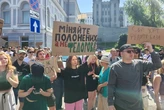 «Поверніть Федорова». У Києві мітингувальники вийшли на вулиці через відставку міністра оборони