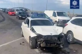 «Шашки» на дорозі. В Києві BMW на шаленій швидкості протаранив Skoda (фото, відео)