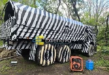 Guerre en Ukraine : la Russie expérimente un camouflage « zèbre » hérité de la Première Guerre mondiale sur des camions Kamaz