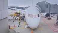 Le nez d’un Boeing de Lufthansa chute brutalement à l’aéroport de Francfort, des employés blessés