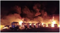 Un mystérieux incendie détruit plusieurs véhicules dans un abattoir des Yvelines