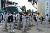 Mexique-Afrique du Sud : l’arrivée en chanson et en danse des Bafana Bafana au stade Azteca pour le match d’ouverture du Mondial
