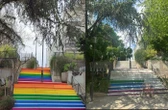 Paris : des escaliers aux couleurs arc-en-ciel repeints en blanc durant la nuit, « un acte homophobe »