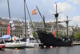 « Un choc des cultures » : la réplique du navire de Magellan se visite à côté des Class40 de la Normandy Channel race à Caen