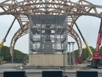 Paris : sur le Champ-de-Mars, la statue du maréchal Joffre « retrouve la lumière du jour »