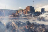 Bondy : plusieurs dizaines de pompiers mobilisés sur un feu de palettes en bois